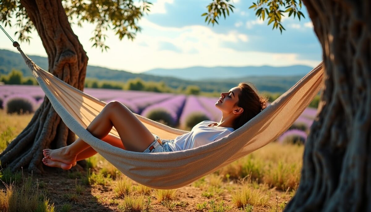 Échappée belle en Provence : se relaxer au gré d'un hamac suspendu